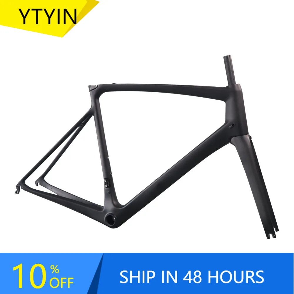 YTYIN AERO Designed Road Bike Frame with BB86&DI2 Carbon Fiber Bicycle Frame
YTYIN AERO Designed Road Bike Frame with BB86&DI2 Carbon Fiber Bicycle Frame