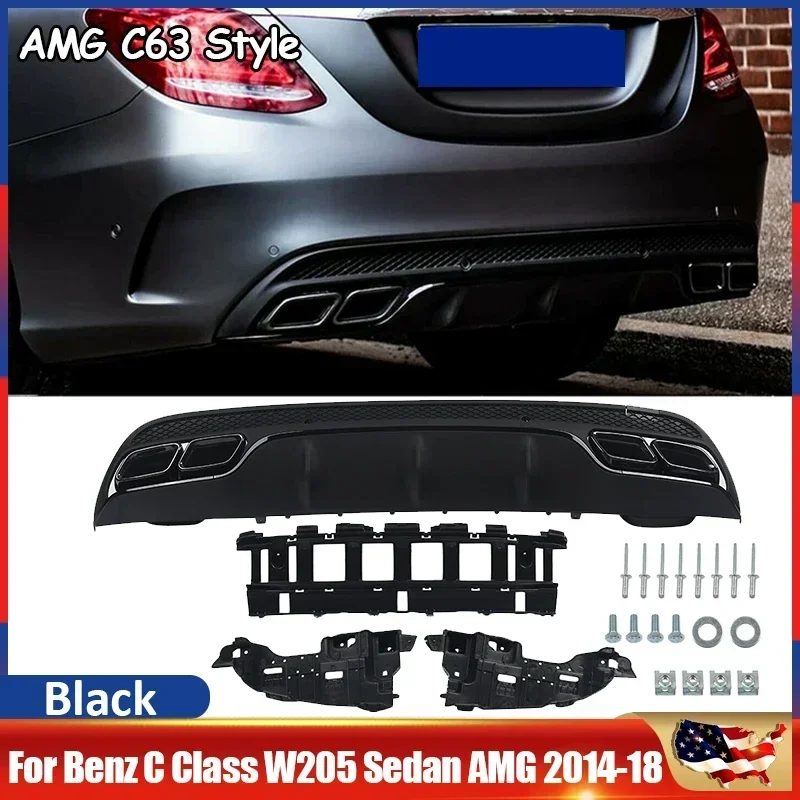 MagicKit бампер AMG диффузор 4-выход советы выхлопных газов для Mercedes-Benz W205 C200 C300 2014-2018
MagicKit бампер AMG диффузор 4-выход советы выхлопных газов для Mercedes-Benz W205 C200 C300 2014-2018