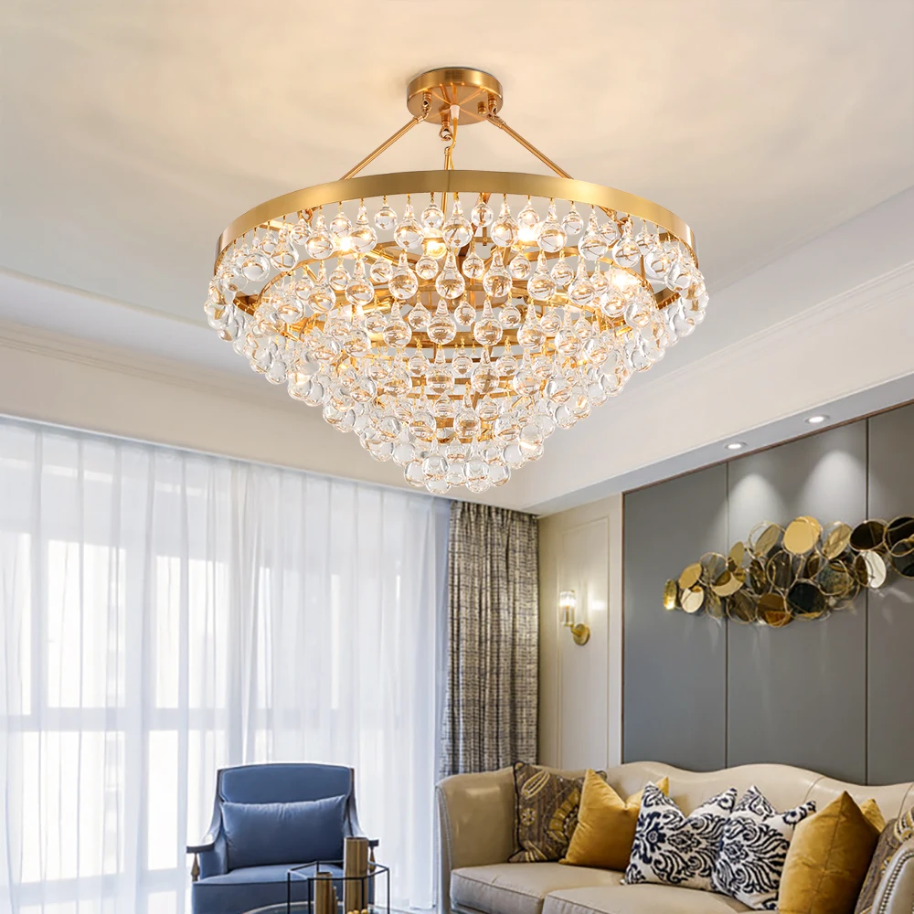 Water Droplet Crystal Chandelier Home Living Dining Room Lustre Modern Gold Black Led Lamp Round Oval Light Luxury Pendant
Water Droplet Crystal Chandelier Home Living Dining Room Lustre Modern Gold Black Led Lamp Round Oval Light Luxury Pendant