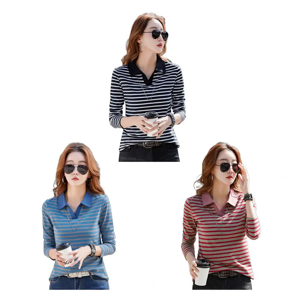 Spring And Autumn New Lapel Ladies Long-sleeved T-shirt Casual Women's Bottoming Shirt Slim Women's Shirt T-shirt Tops Blouse
Spring And Autumn New Lapel Ladies Long-sleeved T-shirt Casual Women's Bottoming Shirt Slim Women's Shirt T-shirt Tops Blouse