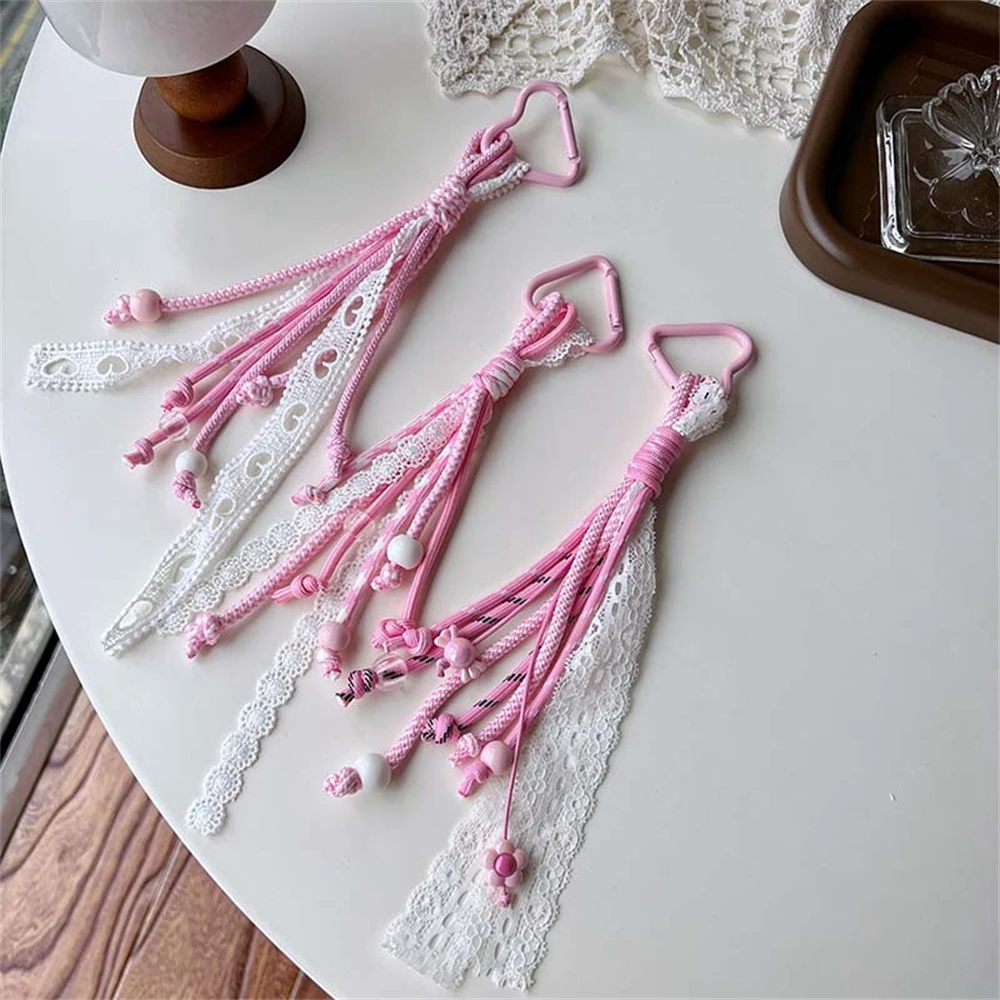Braided Rope Charm Fashionable Keyring Lace Key Pendant Pink Bag Decoration For Car Keys Jewelry Wallets
Braided Rope Charm Fashionable Keyring Lace Key Pendant Pink Bag Decoration For Car Keys Jewelry Wallets