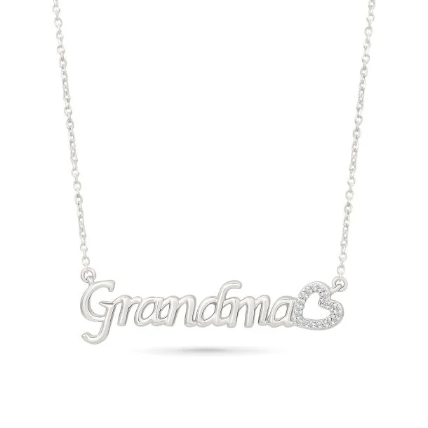 Personalized Grandma Name Necklace with Sparkling CZ Heart Sterling Silver Custom Nameplate Pendant Jewelry Special Christmas
Personalized Grandma Name Necklace with Sparkling CZ Heart Sterling Silver Custom Nameplate Pendant Jewelry Special Christmas