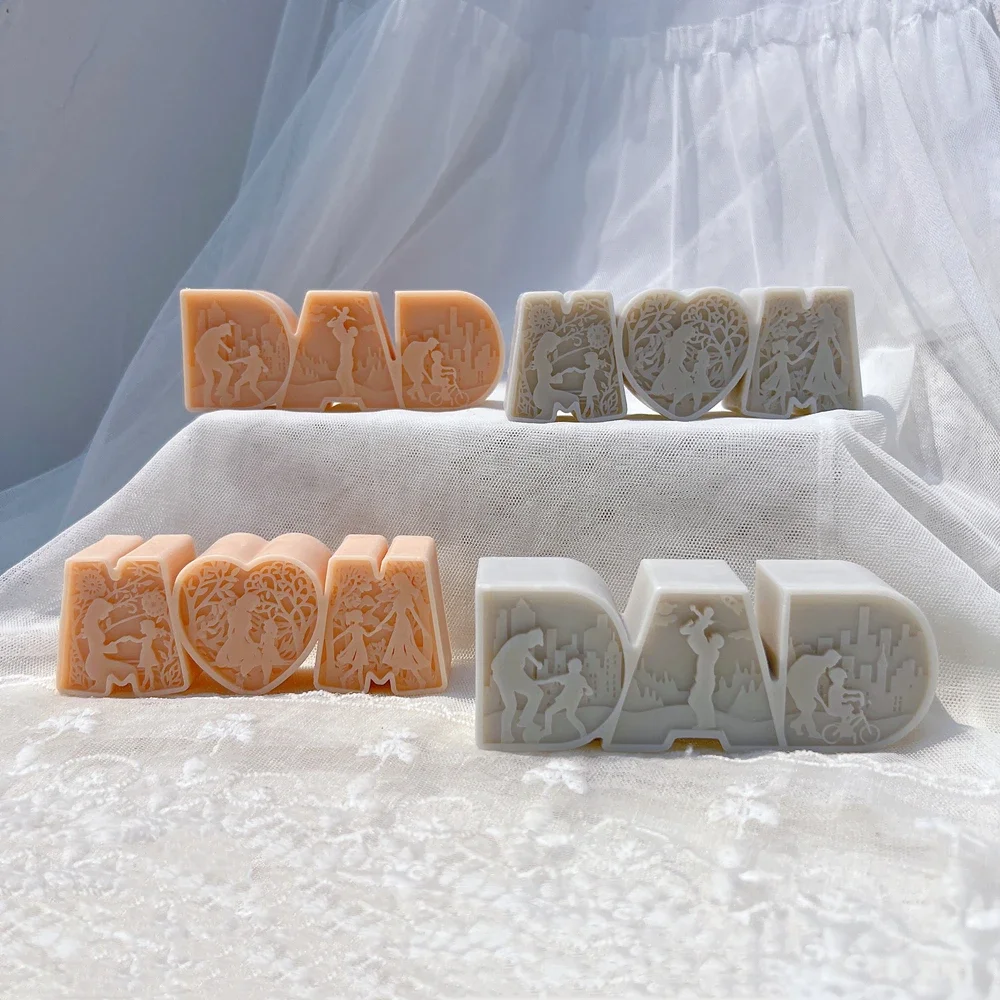 DAD MOM Candle Mold MAM Letter Soy Wax Silicone Mold Father's Day Gift Mother 's Day Home Decoration
DAD MOM Candle Mold MAM Letter Soy Wax Silicone Mold Father's Day Gift Mother 's Day Home Decoration