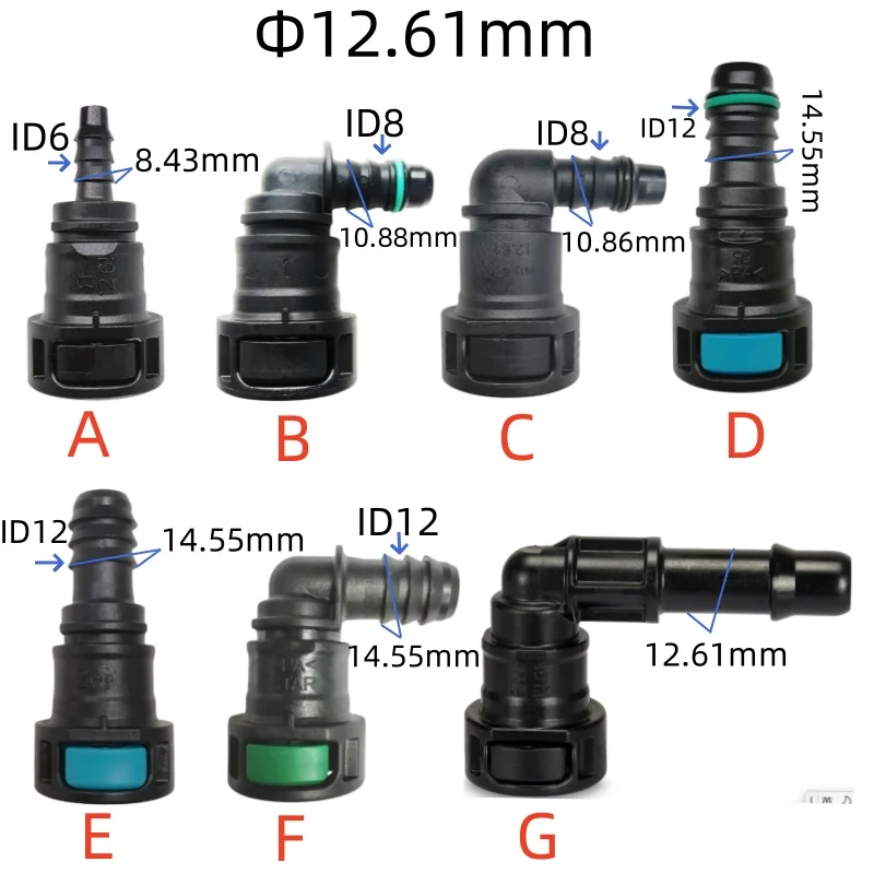 12.61 ID8 ID6 fuel line quick connector with 90 degree elbow with double button plastic fittings female connectors 10pcs a lot
12.61 ID8 ID6 fuel line quick connector with 90 degree elbow with double button plastic fittings female connectors 10pcs a lot