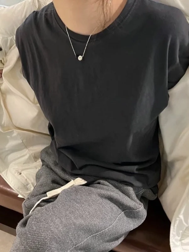 Candy Miss Baker Simple Letter Print Loose round Ne ort Sve Base T-irt Women's Top Comfortable Breathable Summer Wear
Candy Miss Baker Simple Letter Print Loose round Ne ort Sve Base T-irt Women's Top Comfortable Breathable Summer Wear