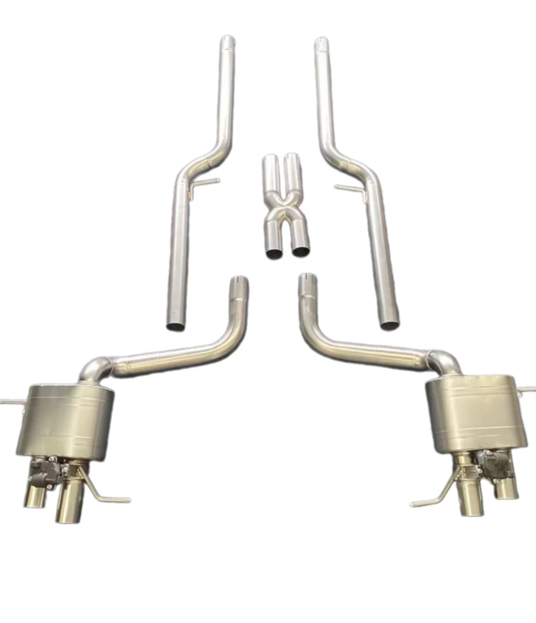 High Performance Catback Exhaust and X Pipe for Quattroporte 4.2L/4.7L M139 Sedan 04-13 T304 Exhaust Systems
High Performance Catback Exhaust and X Pipe for Quattroporte 4.2L/4.7L M139 Sedan 04-13 T304 Exhaust Systems