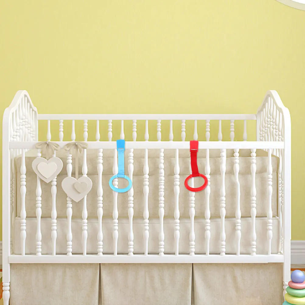 4pcs Baby Standing Pull Ring Blue Red Crib Rings Infant Walker Assist Hook Child Safety Grasp Lightweight Comfortable
4pcs Baby Standing Pull Ring Blue Red Crib Rings Infant Walker Assist Hook Child Safety Grasp Lightweight Comfortable