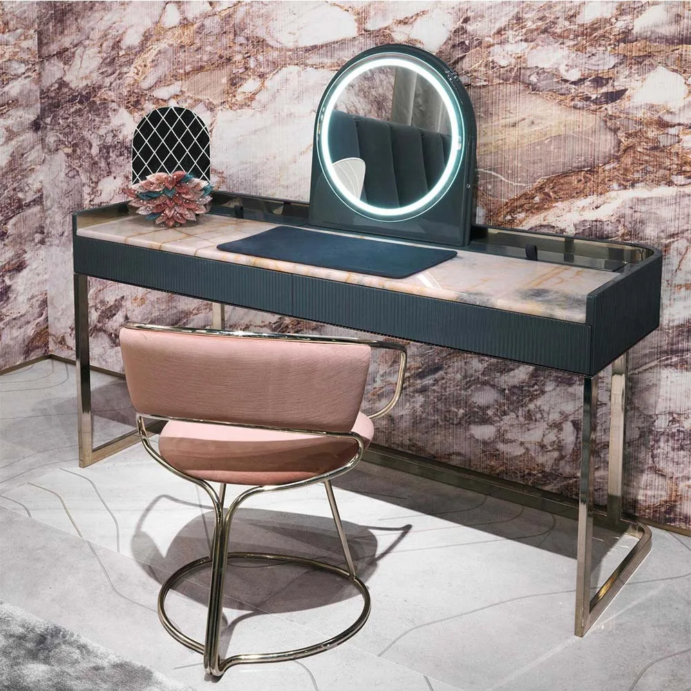 Italian light luxury dressing table new makeup table combination fashionable atmosphere high-end marble Nordic simplicity
Italian light luxury dressing table new makeup table combination fashionable atmosphere high-end marble Nordic simplicity