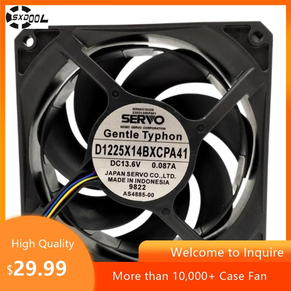 for Servo 12025 13.6V 0.087A Silent Sickle Cooling Fan - High Performance, Low Noise for PC Cases and Industrial Applications
for Servo 12025 13.6V 0.087A Silent Sickle Cooling Fan - High Performance, Low Noise for PC Cases and Industrial Applications