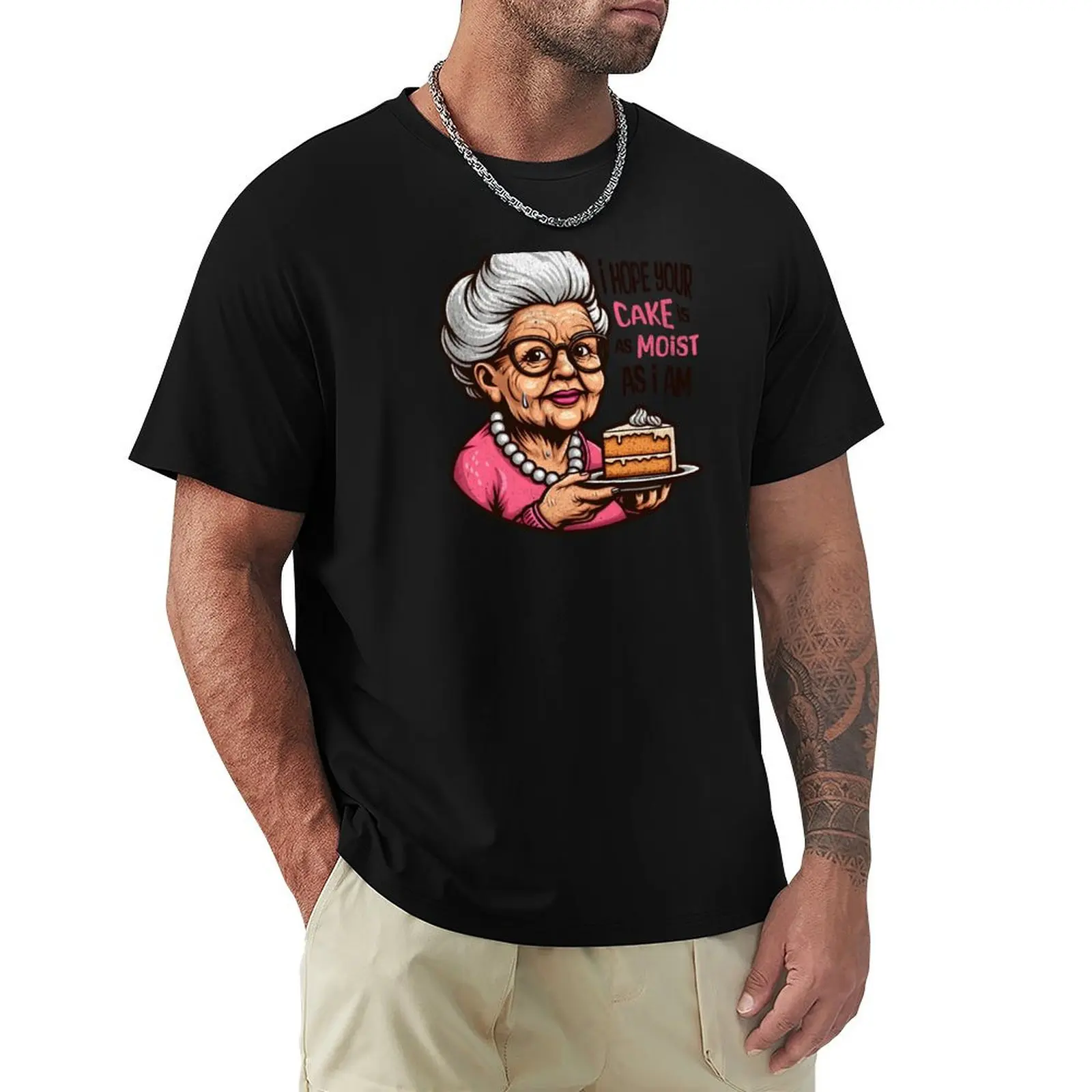 I Hope Your Cake Is As Moist As I Am - Adult Humor Tee T-Shirt Man t-shirt sublime graphic tee shirt t shirts for men cotton
I Hope Your Cake Is As Moist As I Am - Adult Humor Tee T-Shirt Man t-shirt sublime graphic tee shirt t shirts for men cotton