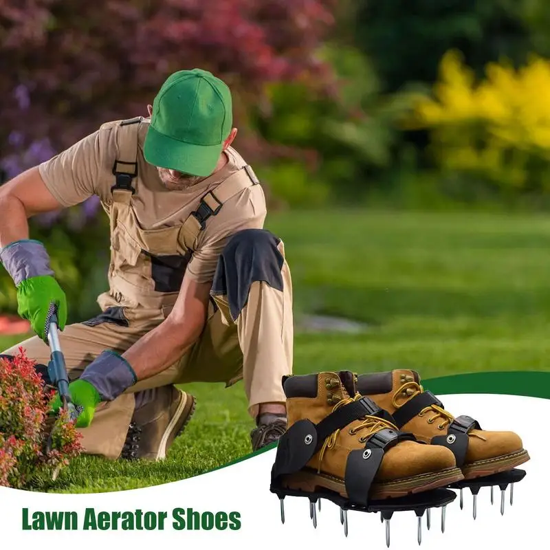 Lawn Aerator Shoes Spike Shoes For Grass Heavy Duty Spiked Portable Outdoor Garden Tool With Hook & Loop Strap For Soil
Lawn Aerator Shoes Spike Shoes For Grass Heavy Duty Spiked Portable Outdoor Garden Tool With Hook & Loop Strap For Soil