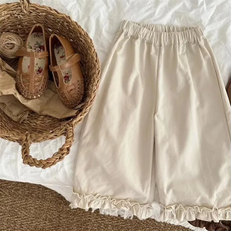 Baby Girls Wide Leg Pants Korean Style Autumn Solid Color Children Casual Chic Straight 2024 New Trousers
Baby Girls Wide Leg Pants Korean Style Autumn Solid Color Children Casual Chic Straight 2024 New Trousers