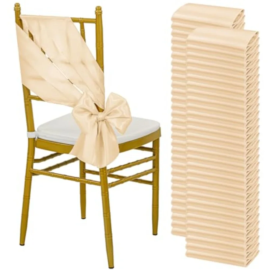 Satin Chair Sashes Bows, Chair Ribbon Ties Back Sash Bow Chair Decorative for Wedding Birthday Banquet Party Hotel Event Chair
Satin Chair Sashes Bows, Chair Ribbon Ties Back Sash Bow Chair Decorative for Wedding Birthday Banquet Party Hotel Event Chair