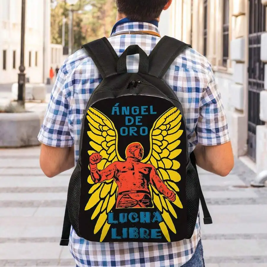 Lucha Libre Angel De Oro Printed Backpack With Zipper Closure
Lucha Libre Angel De Oro Printed Backpack With Zipper Closure