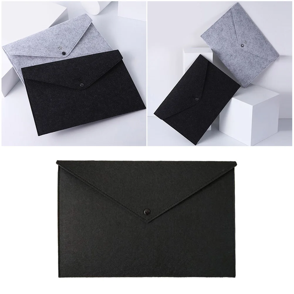 Felt File Folder Black A4 Size Button Closure Document Organizer Tear-Proof Storage For Office School Home Use
Felt File Folder Black A4 Size Button Closure Document Organizer Tear-Proof Storage For Office School Home Use