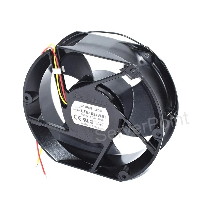 Высокоскоростной осевой вентилятор охлаждения EFB1524VHH DC24V 1.7A 172*150*51MM 17250 с 3 проводами
Высокоскоростной осевой вентилятор охлаждения EFB1524VHH DC24V 1.7A 172*150*51MM 17250 с 3 проводами