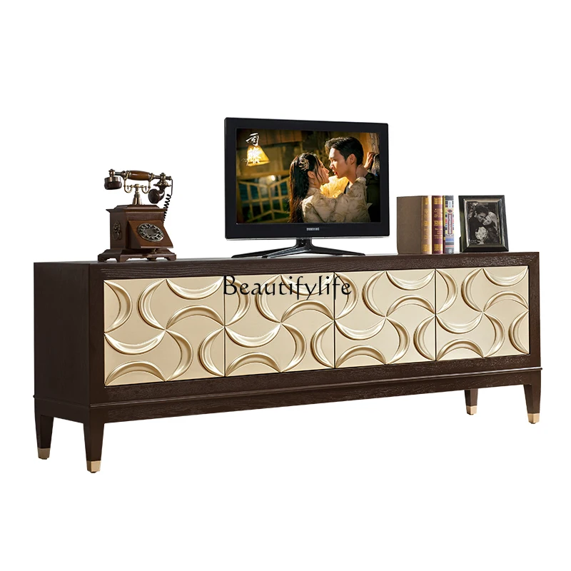 European neoclassical TV cabinet coffee table combination simple atmosphere living room cabinet three-dimensional engraving
European neoclassical TV cabinet coffee table combination simple atmosphere living room cabinet three-dimensional engraving