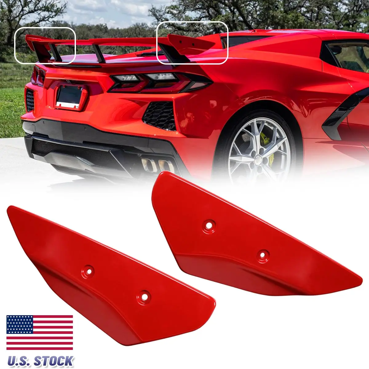 Rear High Spoiler Side Winglets Decoration Parts Body Kit Car Accessories For Corvette C8 2020 2021 2022 2023 2024
Rear High Spoiler Side Winglets Decoration Parts Body Kit Car Accessories For Corvette C8 2020 2021 2022 2023 2024