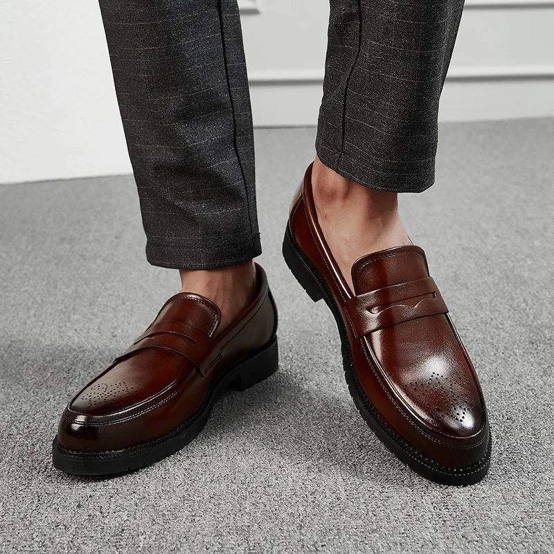 Carved Loafers with Thick Soles Versatile and Breathable Increasing Breathability Driving for Young Drivers with One Foot
Carved Loafers with Thick Soles Versatile and Breathable Increasing Breathability Driving for Young Drivers with One Foot