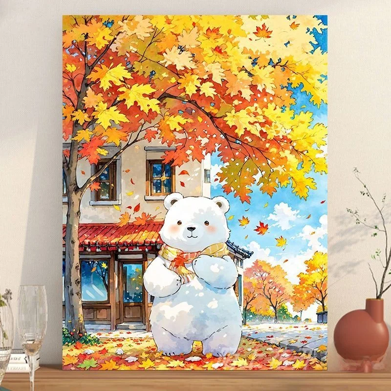 Simple Cross Stitch Kit Cute Cartoon Bear Diamond Painting Drill Printed Embroidery Modern Minimalist Style Cotton Fabric
Simple Cross Stitch Kit Cute Cartoon Bear Diamond Painting Drill Printed Embroidery Modern Minimalist Style Cotton Fabric