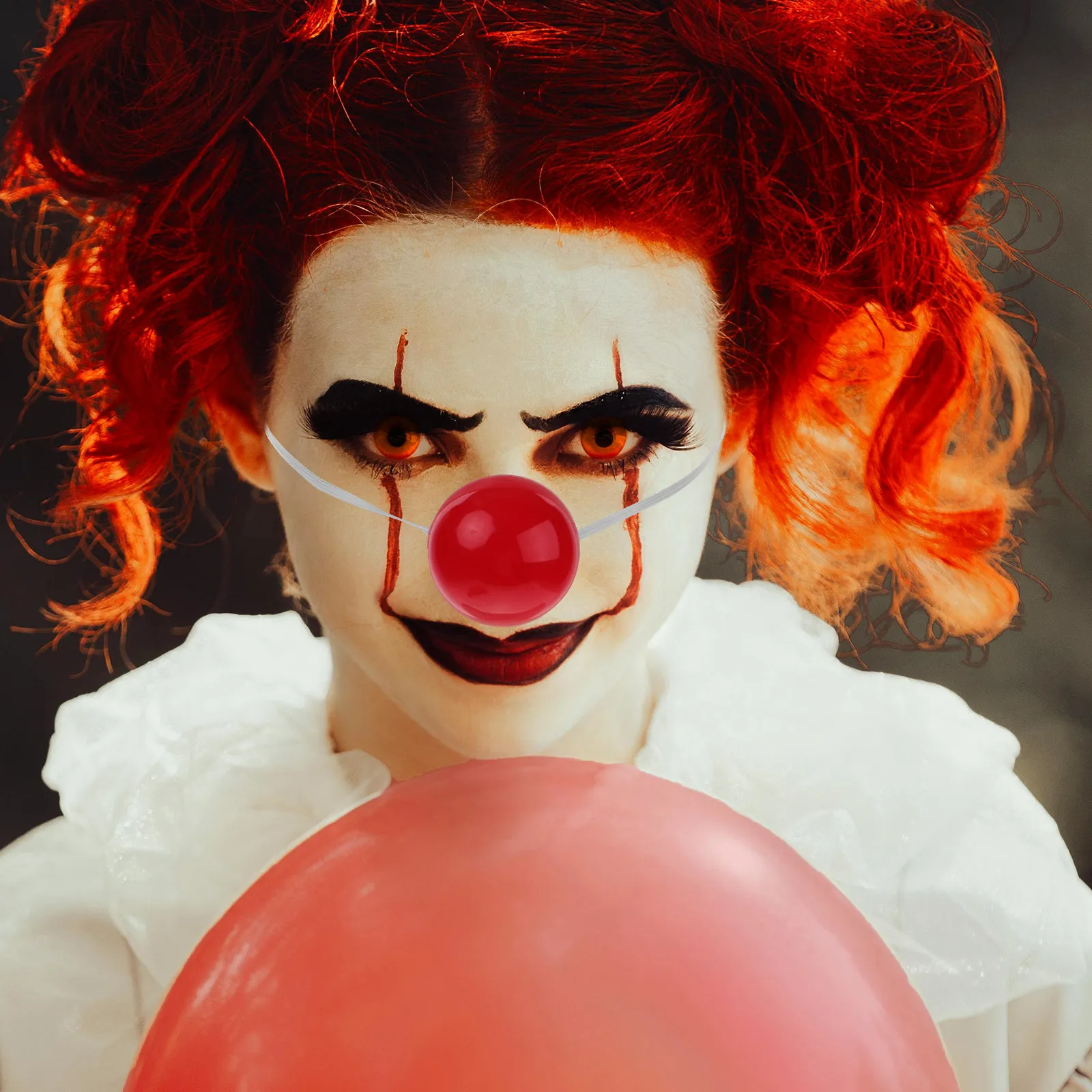 10Pcs Red Clown Nose Plastic Cosplay Prop Halloween Party Costume Lightweight Washable Clown Dress Up Reusable Accessory
10Pcs Red Clown Nose Plastic Cosplay Prop Halloween Party Costume Lightweight Washable Clown Dress Up Reusable Accessory