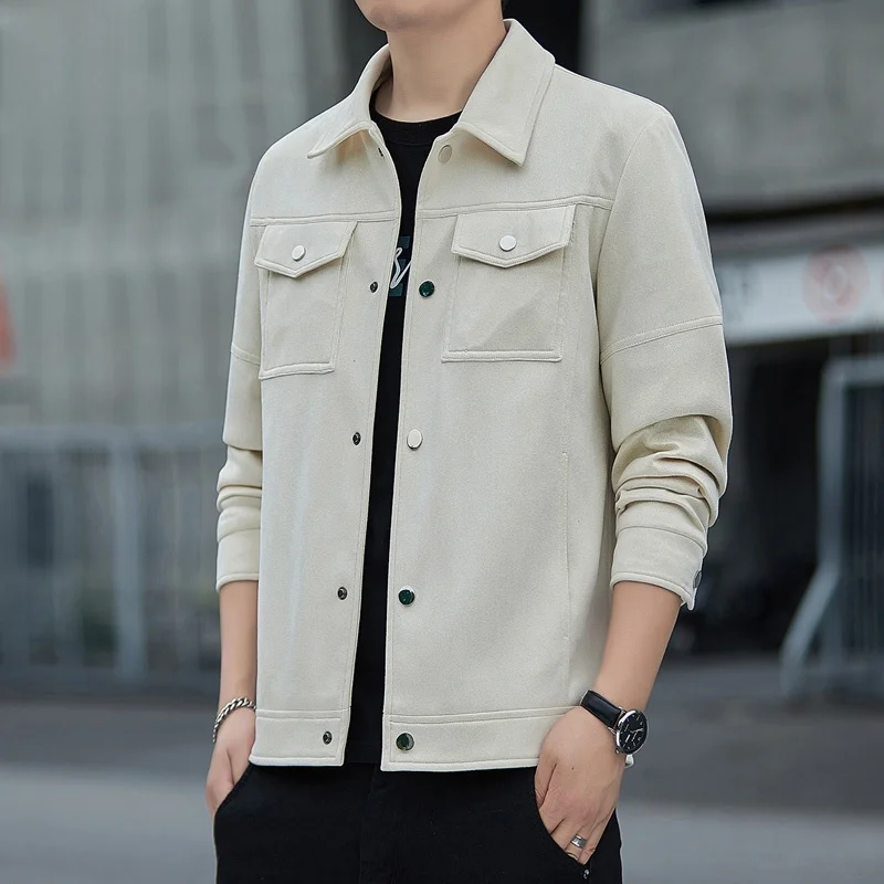 Men's Casual Loose Fit Jaet Sli Autumn New Arrival Youthful Polyester Fiber Long Sve Anti-Wrinkle Treaent
Men's Casual Loose Fit Jaet Sli Autumn New Arrival Youthful Polyester Fiber Long Sve Anti-Wrinkle Treaent