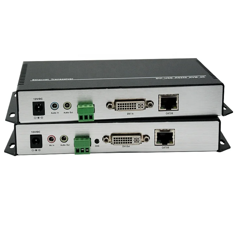 Bidirectional Audio RS232 DVI to RJ45 Network KVM Converter 4K DVI USB KVM Video Extender 120M
Bidirectional Audio RS232 DVI to RJ45 Network KVM Converter 4K DVI USB KVM Video Extender 120M