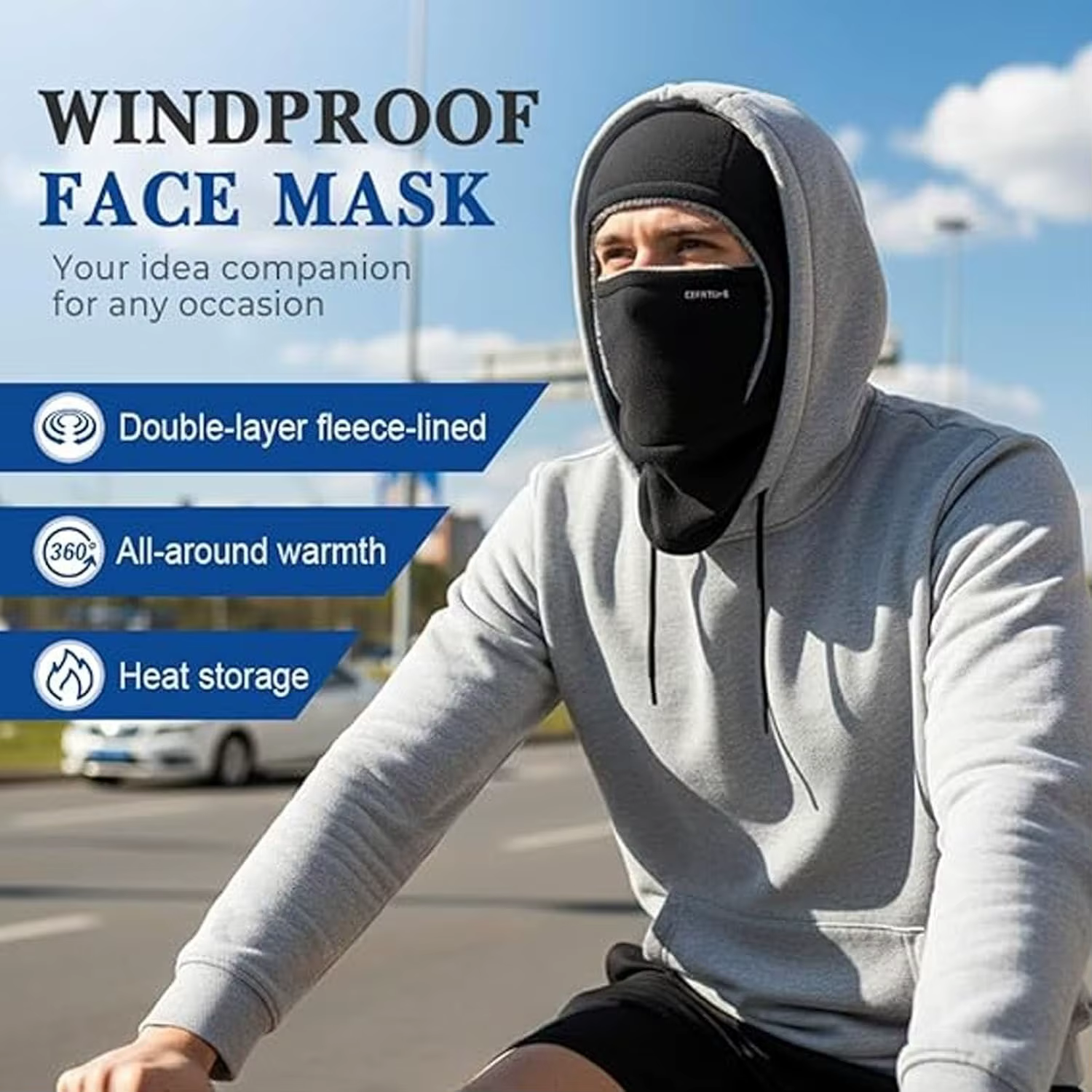 3 In 1 Beanie Hat For Men,Winter Warm Hat Neckband Integrated Cycling Mask, Neck Gaiter Fleece Balaclava,Winter Wool Hat 3 in 1, Thermal Fleece Balaclava Windproof 3 in 1 Winter Hat Face Mask for Ski Riding Cycling Cold Weather
3 In 1 Beanie Hat For Men,Winter Warm Hat Neckband Integrated Cycling Mask, Neck Gaiter Fleece Balaclava,Winter Wool Hat 3 in 1, Thermal Fleece Balaclava Windproof 3 in 1 Winter Hat Face Mask for Ski Riding Cycling Cold Weather