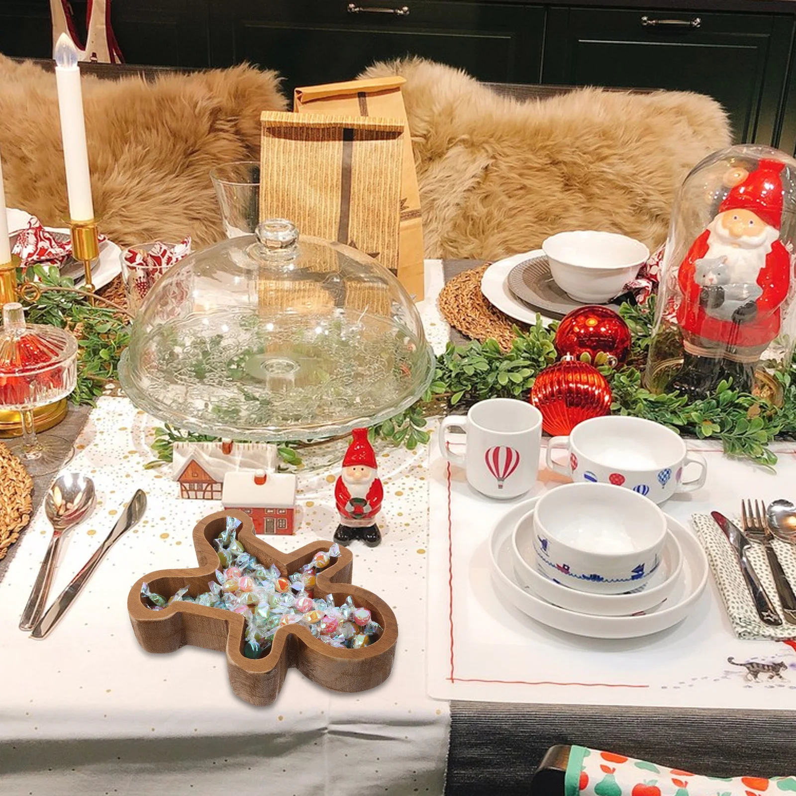 Gingerbread Man Wooden Holiday Serving Tray Christmas Snack Dessert Platter Rustic Charcuterie Board Festive Tableware Candy
Gingerbread Man Wooden Holiday Serving Tray Christmas Snack Dessert Platter Rustic Charcuterie Board Festive Tableware Candy