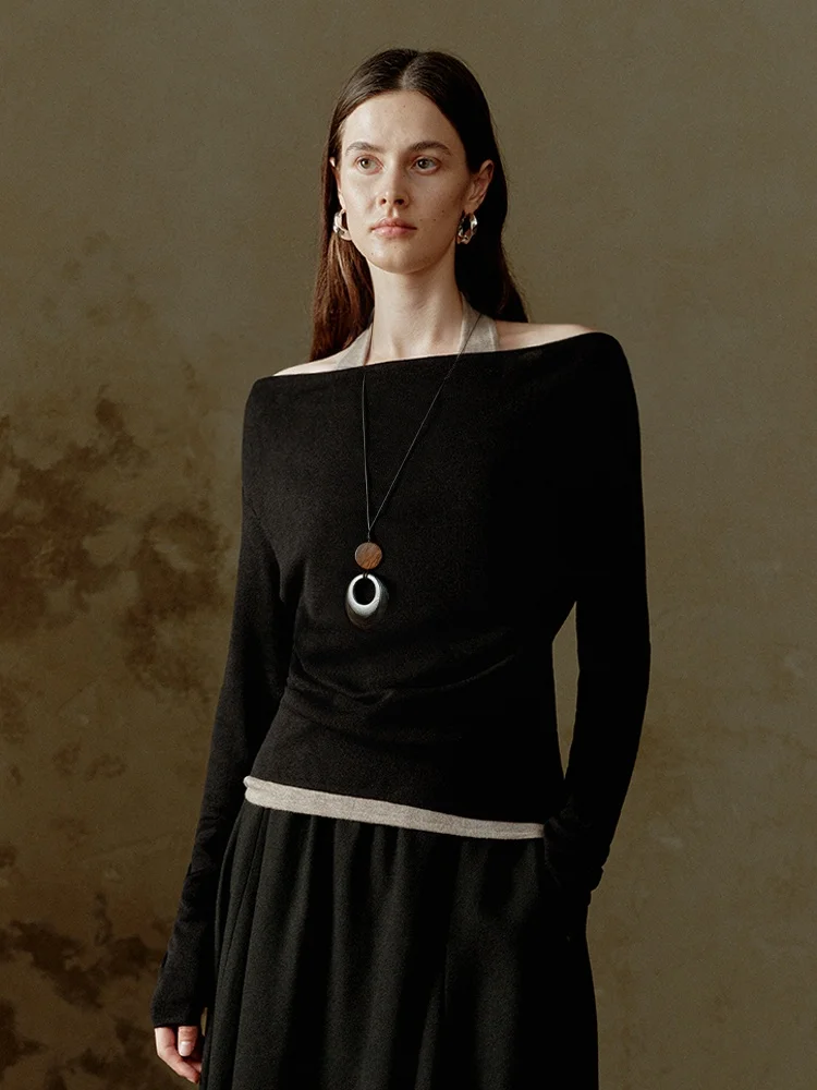 COOBLOOM Design Sensation Color Blo Long Sve Knitted Slim Fit Base irt Autumn Winter Polyester Fiber Women's Faion
COOBLOOM Design Sensation Color Blo Long Sve Knitted Slim Fit Base irt Autumn Winter Polyester Fiber Women's Faion