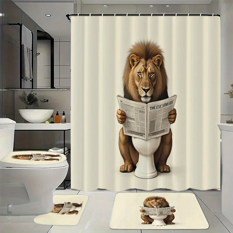 Набор для ванной комнаты из 4 предметов, занавеска для душа с 12 крючками, напольный коврик, контурный коврик для унитаза и коврик для крышки унитаза, украшение для ванной комнаты и ванной комнаты
Набор для ванной комнаты из 4 предметов, занавеска для душа с 12 крючками, напольный коврик, контурный коврик для унитаза и коврик для крышки унитаза, украшение для ванной комнаты и ванной комнаты