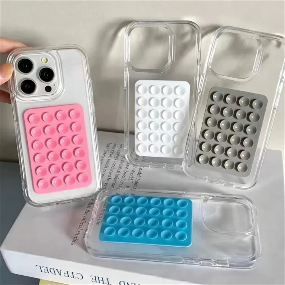 Cool Silicone Suction Cup Transparent Phone Case for 17 Pro Max Protective Selfie Grip Fidget Cover for iPhone 16 15 14 13
Cool Silicone Suction Cup Transparent Phone Case for 17 Pro Max Protective Selfie Grip Fidget Cover for iPhone 16 15 14 13