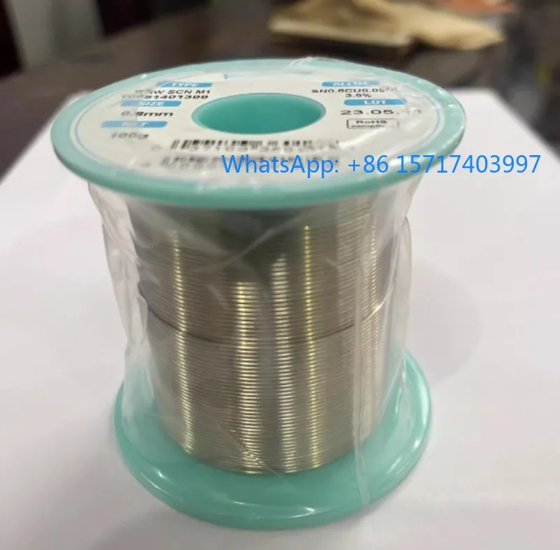 WSW SC M1 tin wire 0.8mm, 100g internal flux with good continuity and no broken cores
WSW SC M1 tin wire 0.8mm, 100g internal flux with good continuity and no broken cores