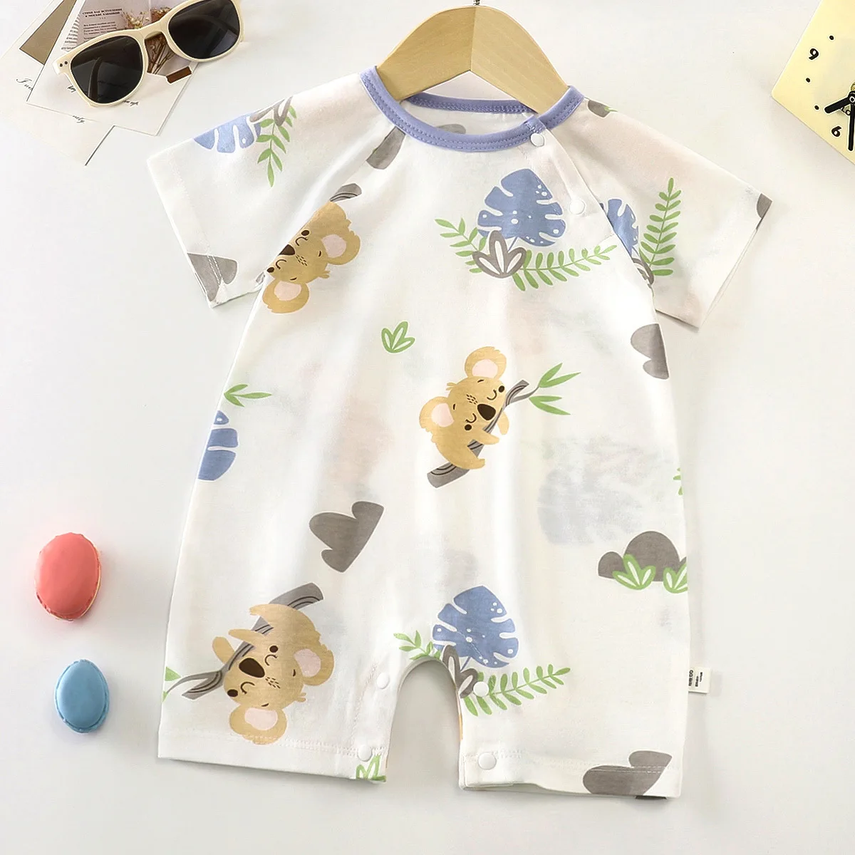 Baby Cartoon Jumpsuits Breathable Cotton Summer Short Sleeve Bodysuit for Newborn Infant Boys Girls Rompers Crawling Clothes
Baby Cartoon Jumpsuits Breathable Cotton Summer Short Sleeve Bodysuit for Newborn Infant Boys Girls Rompers Crawling Clothes
