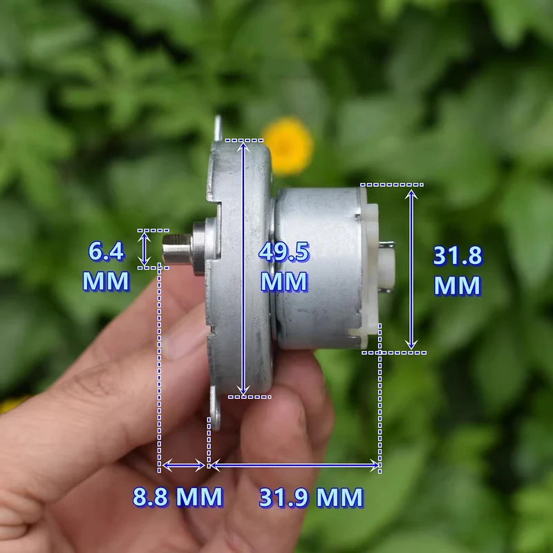 JS-50T Micro Gear Motor 14RPM High Torque 50MM DC 6V/9V/12V Small Motor for DIY Toy Model Valve Gear Reduction
JS-50T Micro Gear Motor 14RPM High Torque 50MM DC 6V/9V/12V Small Motor for DIY Toy Model Valve Gear Reduction