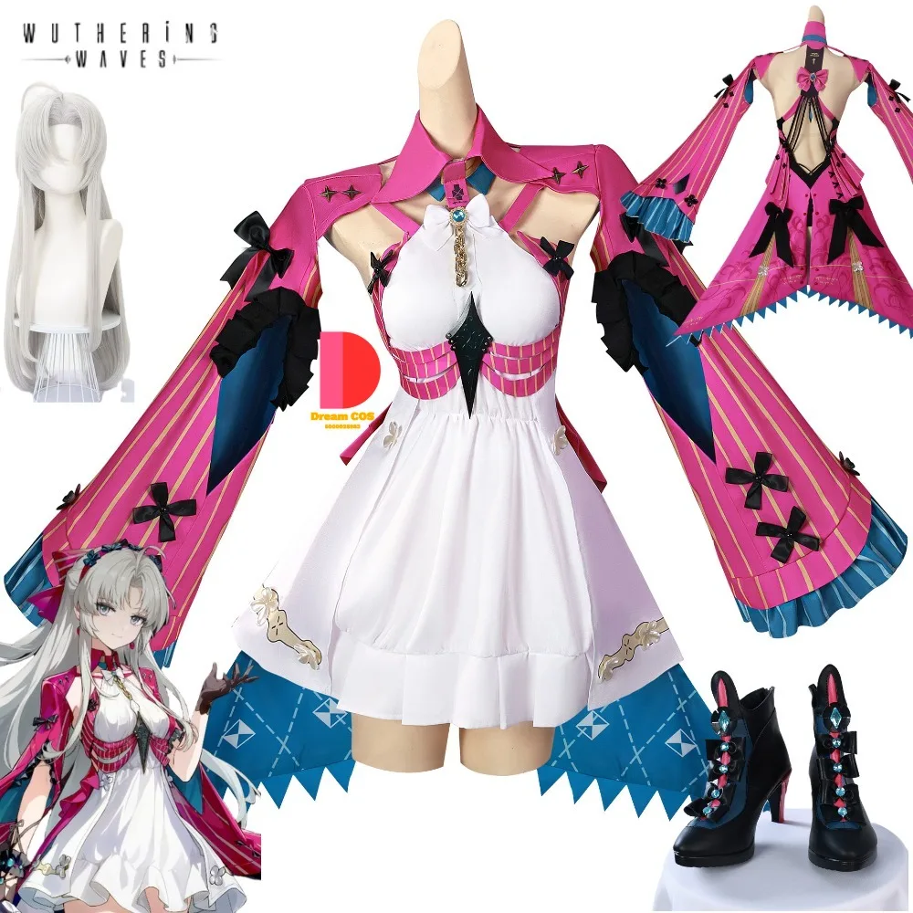 Game Wuthering Waves Carlotta Cosplay Costume Wig Shoes Anime Clothes Role Play Halloween Party High Quality Dress Comic Con Set
Game Wuthering Waves Carlotta Cosplay Costume Wig Shoes Anime Clothes Role Play Halloween Party High Quality Dress Comic Con Set