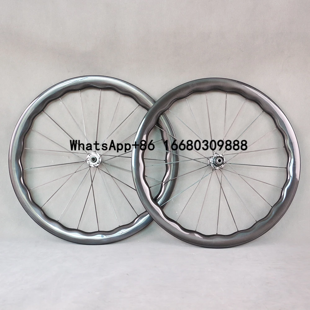 Full Carbon Road Disc Carbon Wheels Bike Wave Rims Wheelset Bicycle Carbon Fiber Spokes Ceramic Bearing Titanium Hub 50*28mm
Full Carbon Road Disc Carbon Wheels Bike Wave Rims Wheelset Bicycle Carbon Fiber Spokes Ceramic Bearing Titanium Hub 50*28mm