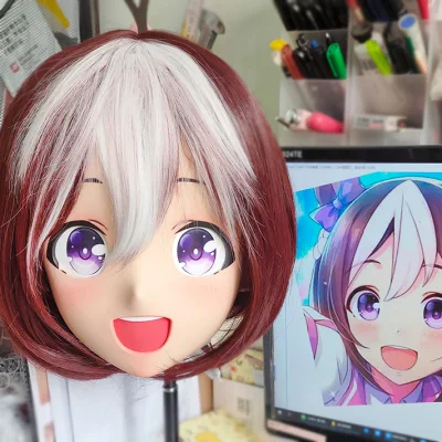 (GLA042)Customize Character Resin Half Head Japanese Animego Cosplay Crossdressing Doll Anime Kigurumi Mask With Eyes And Wig
(GLA042)Customize Character Resin Half Head Japanese Animego Cosplay Crossdressing Doll Anime Kigurumi Mask With Eyes And Wig