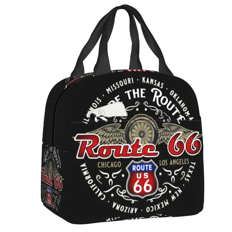 Custom Ride The Route 66 Biker Motorcycle Cruise America's Highway Lunch Bag Women Warm Cooler Insulated Lunch Box for Kids
Custom Ride The Route 66 Biker Motorcycle Cruise America's Highway Lunch Bag Women Warm Cooler Insulated Lunch Box for Kids