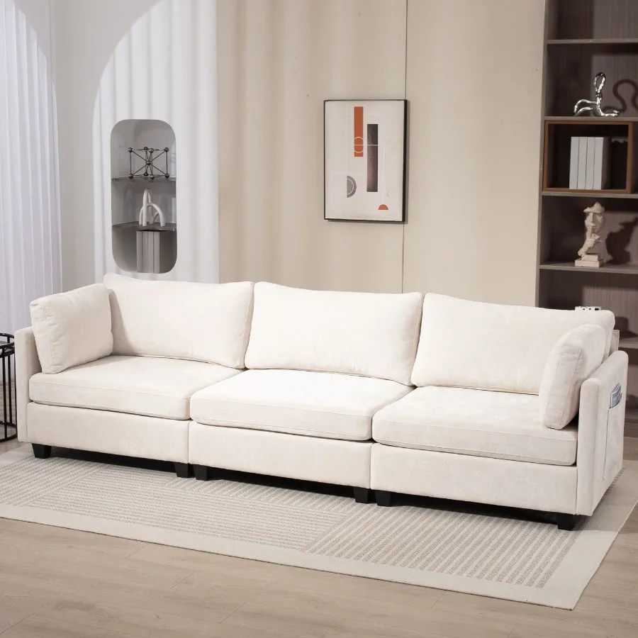 111.4232.28 XXXL 3-Seater Chenille Deep Sofa Comfy 3-Seater Chenille Fabric Couch Conforms to body curves Cloud-soft sitting wi
111.4232.28 XXXL 3-Seater Chenille Deep Sofa Comfy 3-Seater Chenille Fabric Couch Conforms to body curves Cloud-soft sitting wi