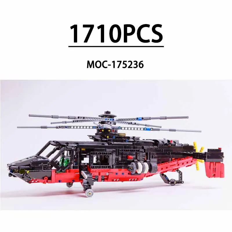 MOC-175236 Building Blocks (No Stickers) Rescue Helicopter Modular Airplane 1710 Pieces Birthday Gift for Boys Christmas Gift
MOC-175236 Building Blocks (No Stickers) Rescue Helicopter Modular Airplane 1710 Pieces Birthday Gift for Boys Christmas Gift