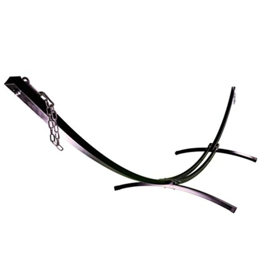 15 Ft Indoor/Outdoor Powder Coated Galvanized Steel Arc Hammock Stand. Strongest Supports Single/Double Hammock Bed. Black
15 Ft Indoor/Outdoor Powder Coated Galvanized Steel Arc Hammock Stand. Strongest Supports Single/Double Hammock Bed. Black