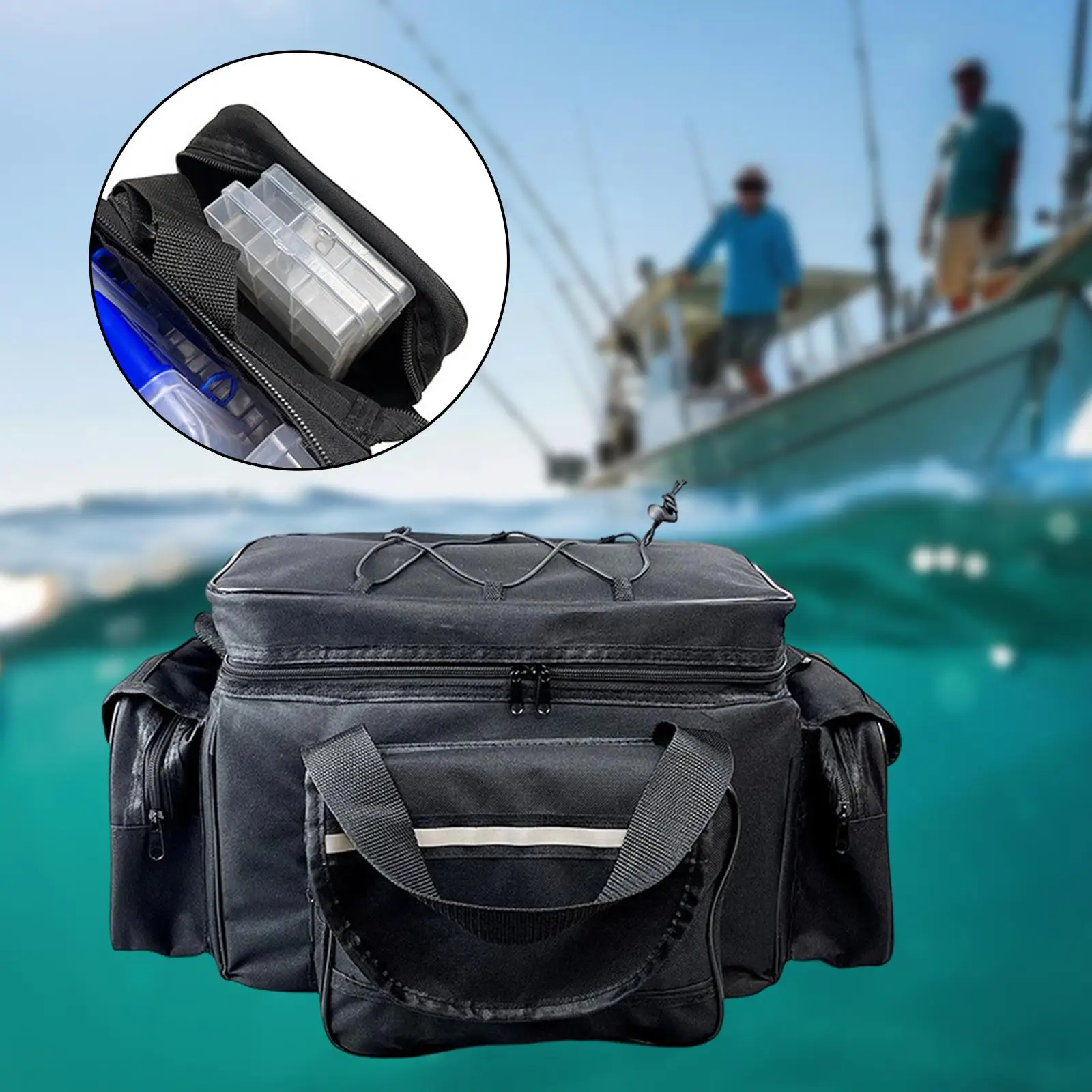 Fishing Bag Shockproof Multi Compartments Portable Carry Case Polyester Fishing Rod Case
Fishing Bag Shockproof Multi Compartments Portable Carry Case Polyester Fishing Rod Case