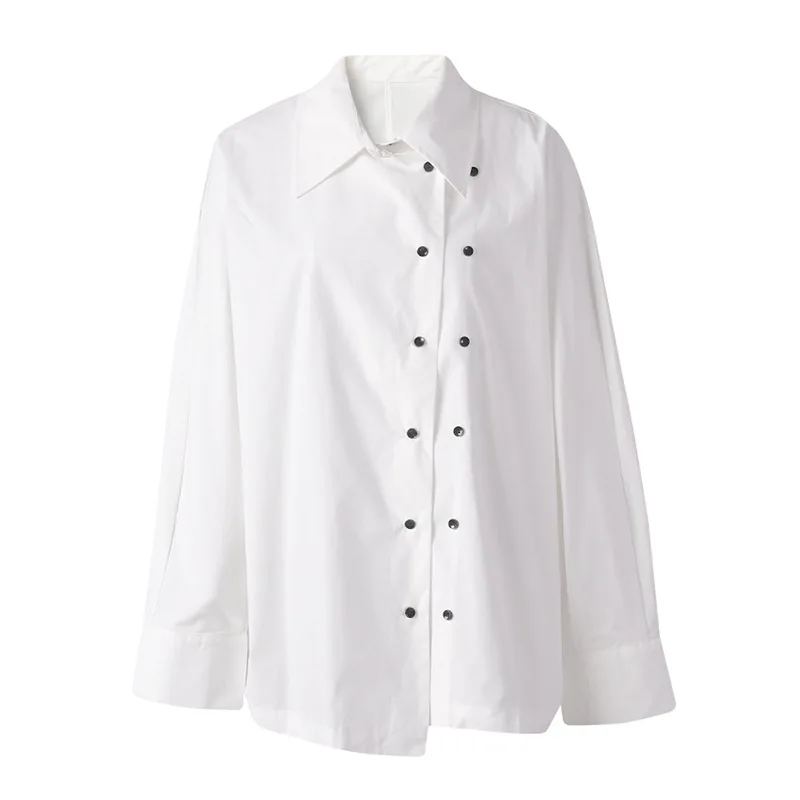 SuperAen New Niche Design Placket Double-breasted Spring 2025 Casual Lapel Casual Loose Shirt Top
SuperAen New Niche Design Placket Double-breasted Spring 2025 Casual Lapel Casual Loose Shirt Top