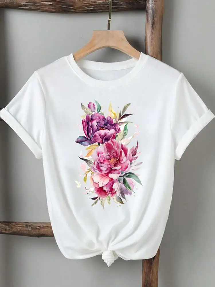 Women Lady Tshirts Printed Fashion Casual Tee Flower Watercolor Style 90s Short Sleeve Graphic T Top Clothing Printing T-Shirt
Women Lady Tshirts Printed Fashion Casual Tee Flower Watercolor Style 90s Short Sleeve Graphic T Top Clothing Printing T-Shirt