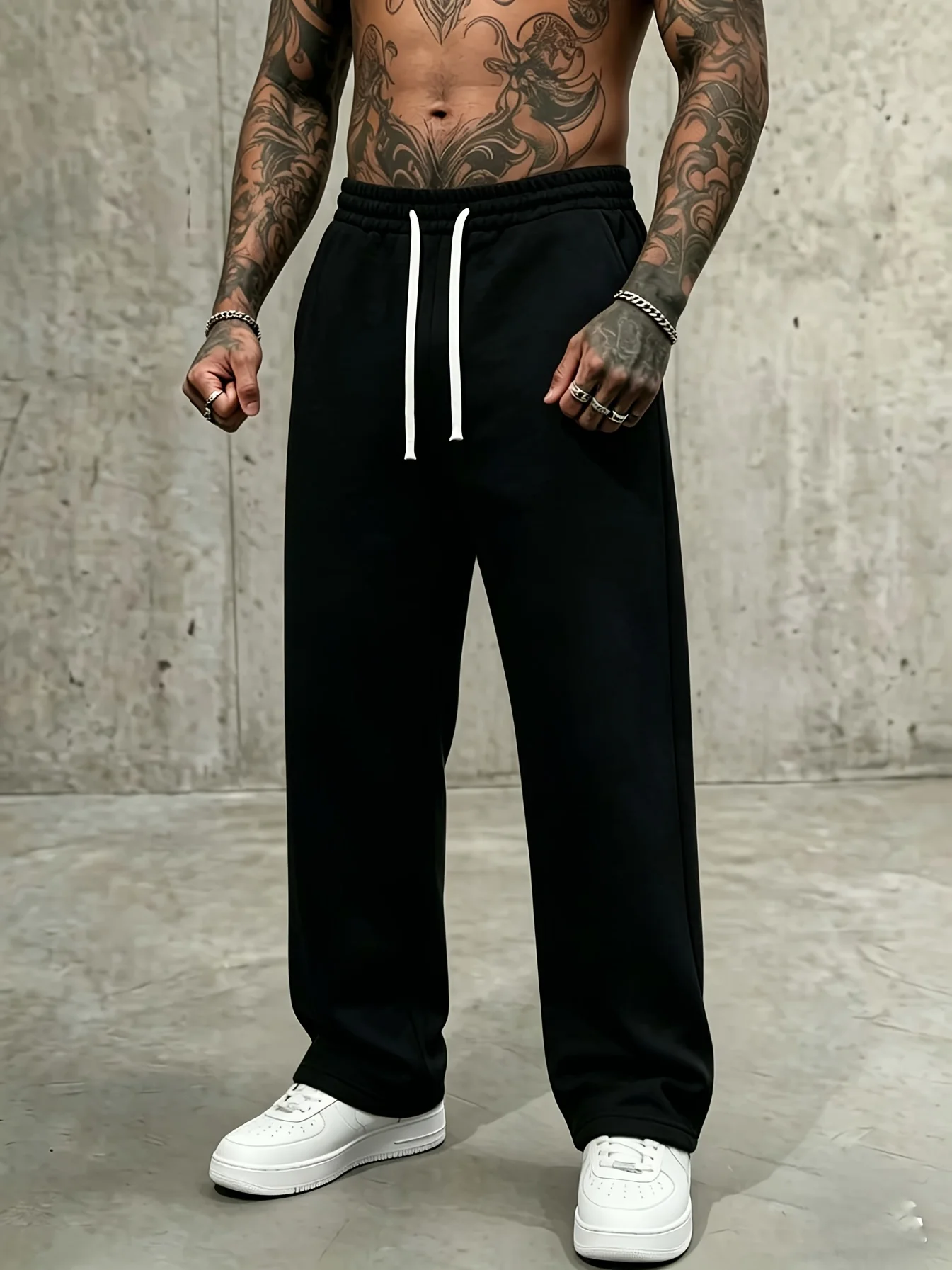 Men's outdoor jogging casual trousers, exquisite drawstring waistband, loose wide-leg versatile athletic trousers
Men's outdoor jogging casual trousers, exquisite drawstring waistband, loose wide-leg versatile athletic trousers