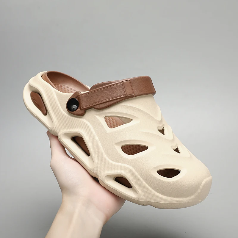 Мужские сандалии на толстой подошве, сабо из ЭВА, 2025 г., новые модные тапочки для мужчин, ультрамягкая повседневная пляжная обувь, однотонная мужская садовая обувь
Мужские сандалии на толстой подошве, сабо из ЭВА, 2025 г., новые модные тапочки для мужчин, ультрамягкая повседневная пляжная обувь, однотонная мужская садовая обувь