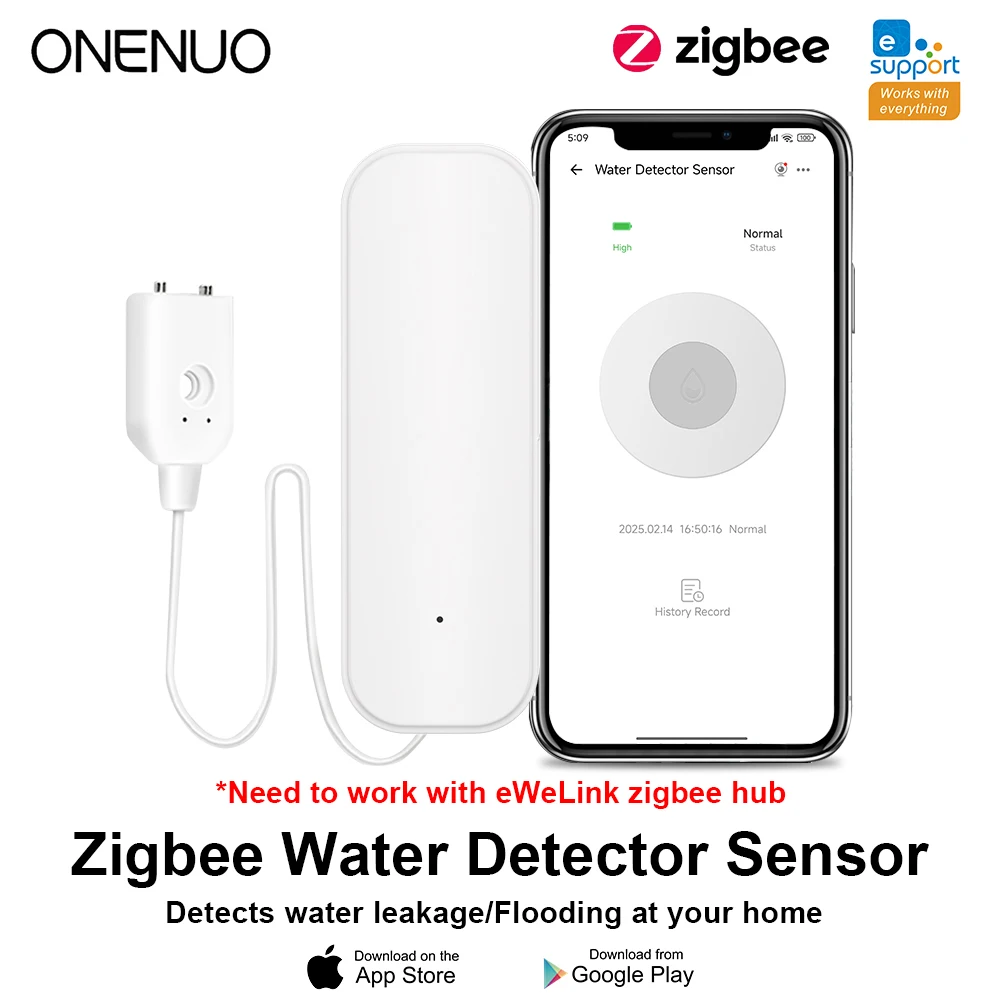 Zigbee3.0 Датчик воды Сигнализация Детектор утечки воды Оповещение о наводнении Система охранной сигнализации при переполнении работает с приложением Ewelink
Zigbee3.0 Датчик воды Сигнализация Детектор утечки воды Оповещение о наводнении Система охранной сигнализации при переполнении работает с приложением Ewelink