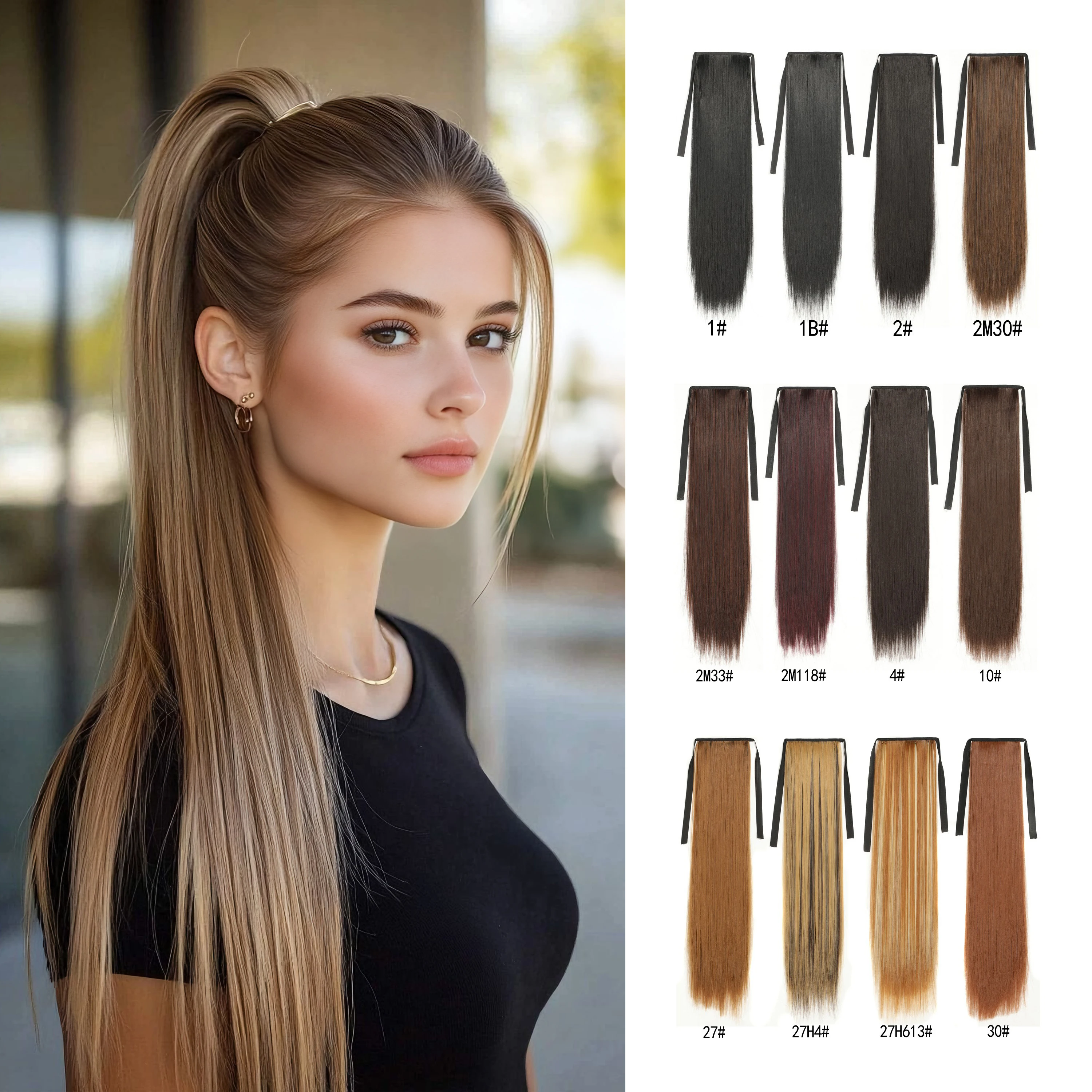 Wigundle Синтетические накладные волосы Длинные прямые волосы на шнурке Конский хвост Пучок Конский хвост Зажим для наращивания волос Конский хвост 22 дюйма
Wigundle Синтетические накладные волосы Длинные прямые волосы на шнурке Конский хвост Пучок Конский хвост Зажим для наращивания волос Конский хвост 22 дюйма