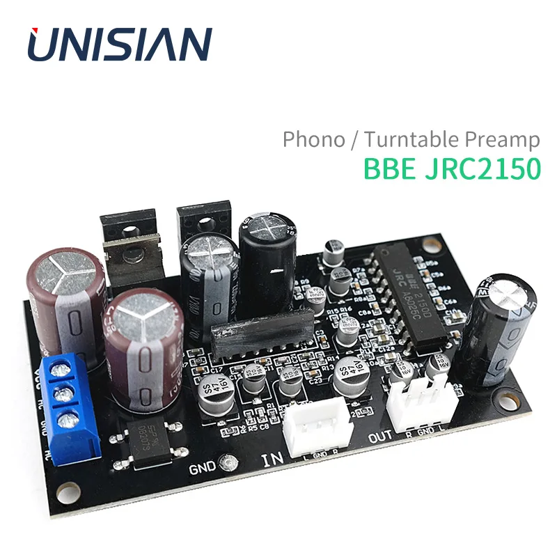 UNISIAN Phono Preamp MM MC Vinyl Record Player Preamplifier Board JRC2150 BBE For Phono / Truntable
UNISIAN Phono Preamp MM MC Vinyl Record Player Preamplifier Board JRC2150 BBE For Phono / Truntable